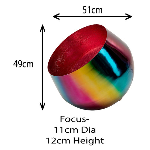 Kare Design Tafellamp Rainbow Ø51cm roze