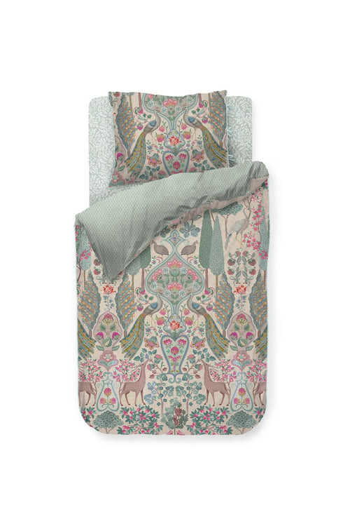 Pip Studio dekbedovertrek Pavoni - 140x200/220 cm - gebroken wit - vtwonen shop