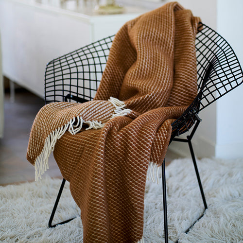 Klippan 100% wollen - deken Velvet - mocca - 130x200cm - vtwonen shop