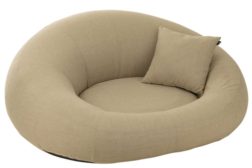 J-Line matras Donut - kunststof - beige