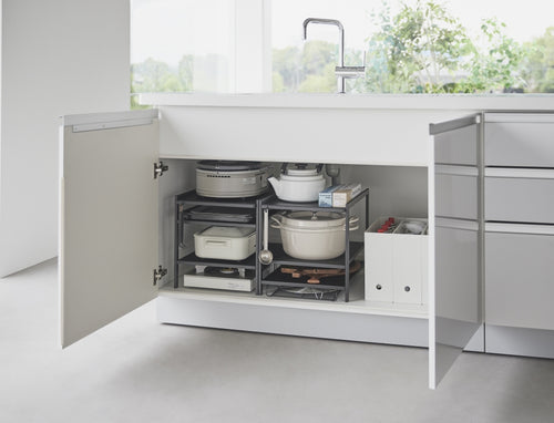 Yamazaki Keukenkast Organizer - 3 niveaus - Tower - Zwart