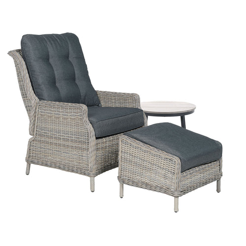 Garden Impressions loungeset Santa Rosa - Lucas vintage willow - verstelbaar