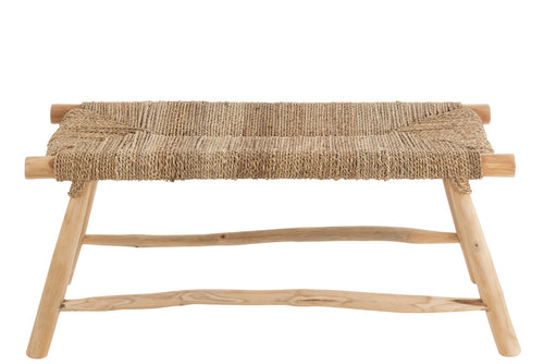 J-Line bank Timo - gras/hout - naturel - vtwonen shop