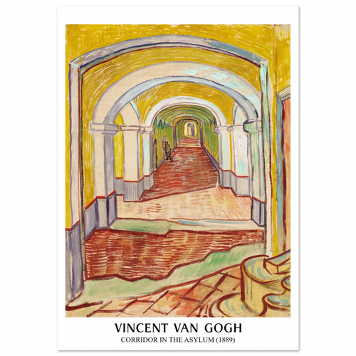 Artfulprints  Vincent van Gogh - Corridor in the Asylyum   poster 30x40 cm - vtwonen shop