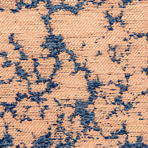 Lola&Moi vloerkleed Indian Blue - goud - 80x150cm