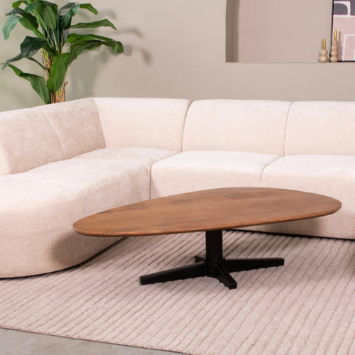 LABEL51 Salontafel Rosie - Bruin Mangohout - 140x75x36cm