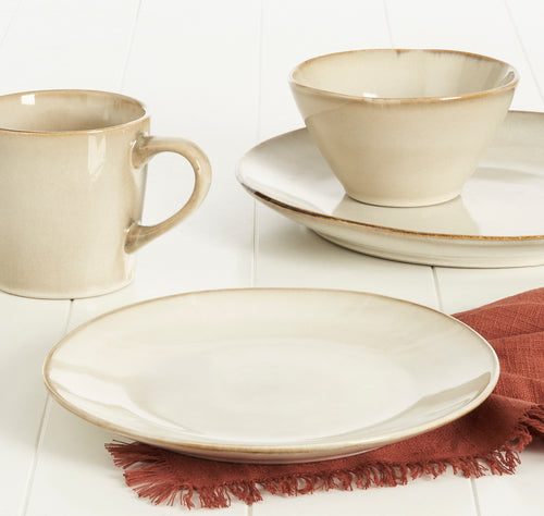 Mica Decorations Racco Serviesset 4 Persoons - Steengoed - Beige - vtwonen shop