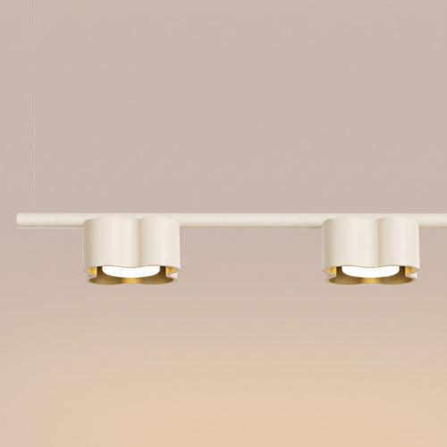 Sollux Lighting Kroonluchter OVIO 4 beige Gx53 - 122x12x208cm
