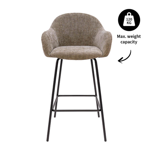 Kick barkruk Mats - Taupe