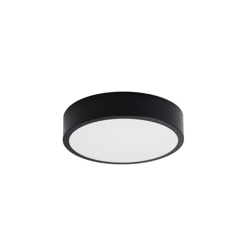 Sollux Lighting Plafondlamp ONYX 30 zwart LED 3000K - 30x30x6cm
