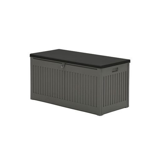 Primo kussenbox - kunststof - 270L - 109x51 cm - donkergrijs - zwart - vtwonen shop