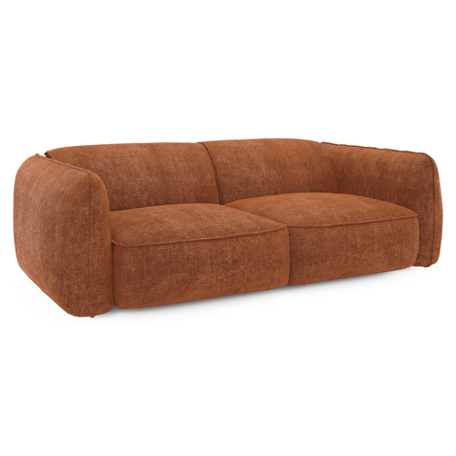 Sia Home - Bank LIVIA - geweven fluweel terracotta 230cm