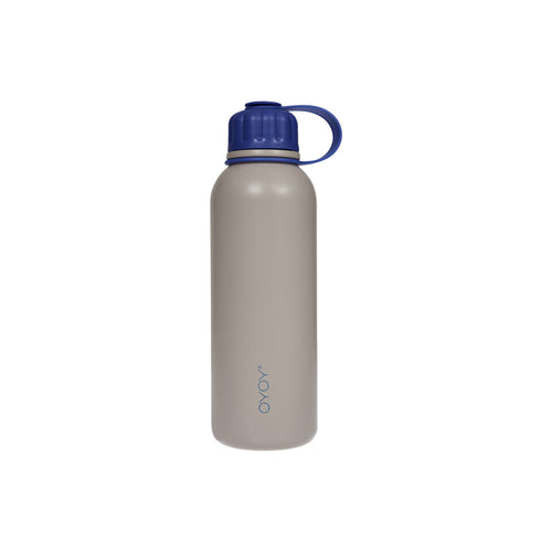 OYOY Drinkfles 6,8 x 6,8 x 22,4 cm – Blauw roestvrij staal