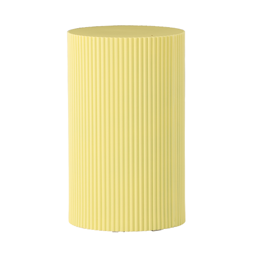 Nest living Asa Houten Bijzettafel Geel - Ø 31 cm