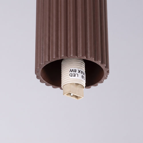 Sollux Lighting Plafondlamp HALO bruin IP44 - 12x12x21cm