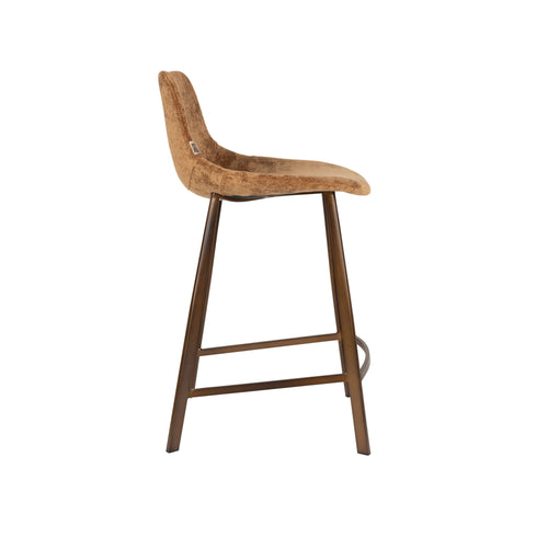 Dutchbone Franky Barkrukken 65 cm Cognac  - Set van 2