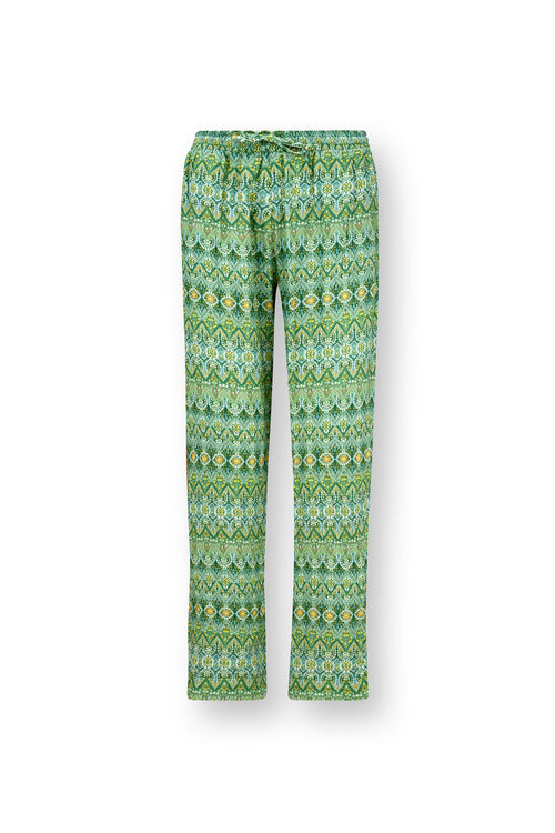 Pip Studio - Belin Lange pyjamabroek - Dames - Ashanti - Groen - XS