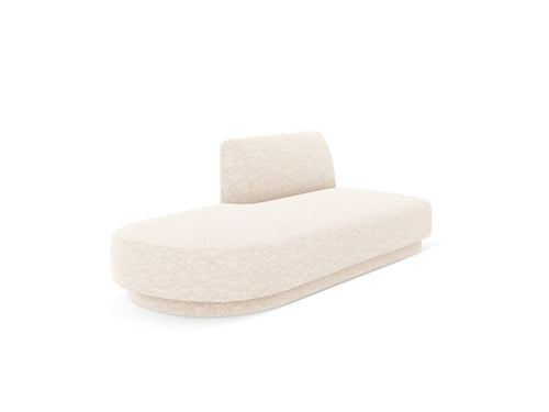 Micadoni - Module "Miley" 2 zitplaatsen, structurele stof ivoor - 90x158x70cm