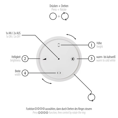 Neuhaus PURE hanglamp e-Lift - 3 lichts - 200  x 240   cm - mat goud - vtwonen shop