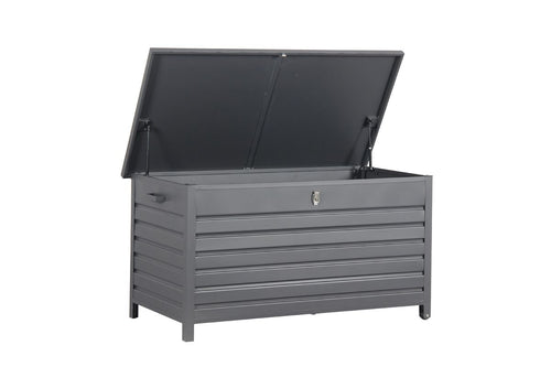 Cambridge kussenbox - aluminium -  141x73 cm - carbon black - vtwonen shop