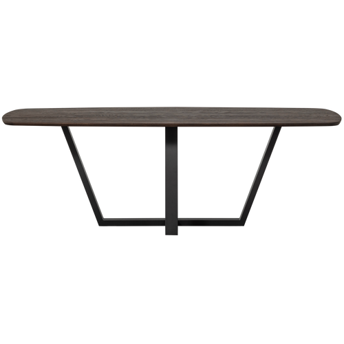 WOOOD eettafel deens doorgaande lamel Tablo - Eiken - Mystic Brown - 220x100 - vtwonen shop