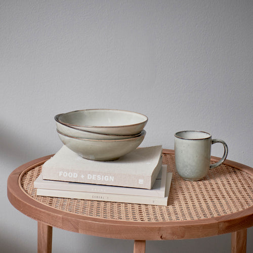 Ona - Beker 36cl groen Freckles - Set van 4 - vtwonen shop