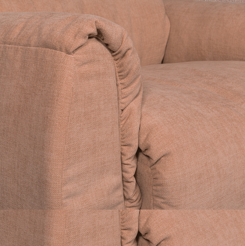 WOOOD draaifauteuil Baggy - Geweven Chenille - Oudroze - 81x104x84 - vtwonen shop