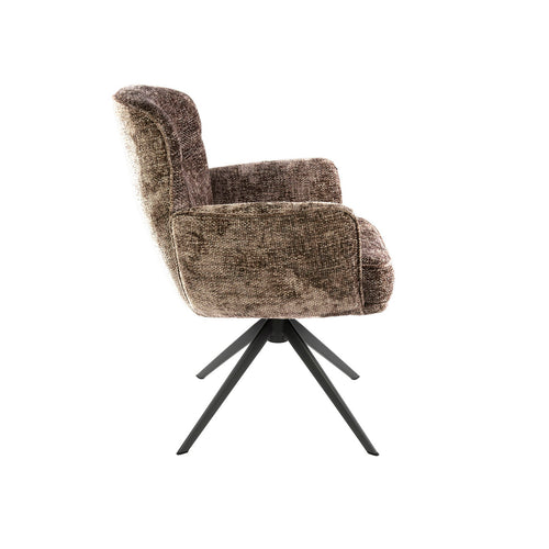 Giga Living Eetkamerstoel Forza - Champagne - Draaibaar - Set van 2