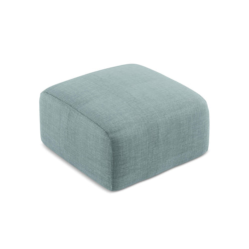 LaMiaSofa Poef Savona - textuurstof - jeans - 65x65x40