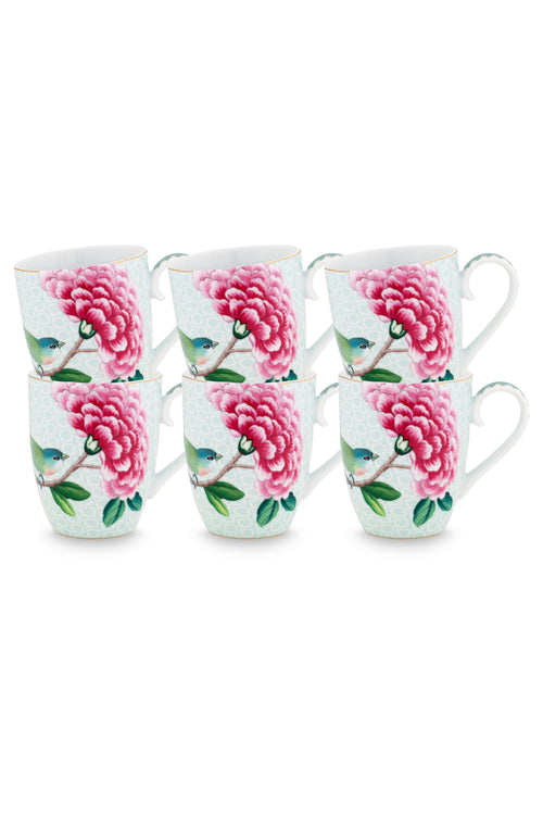 Pip Studio - Blushing Birds Mokken - Servies set van 6 - 450ml - vtwonen shop