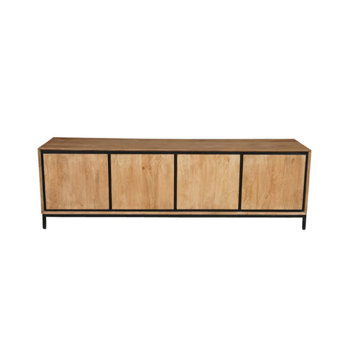 StarFurn Tv-meubel RichWood - Naturel Hout - 180x45x55cm