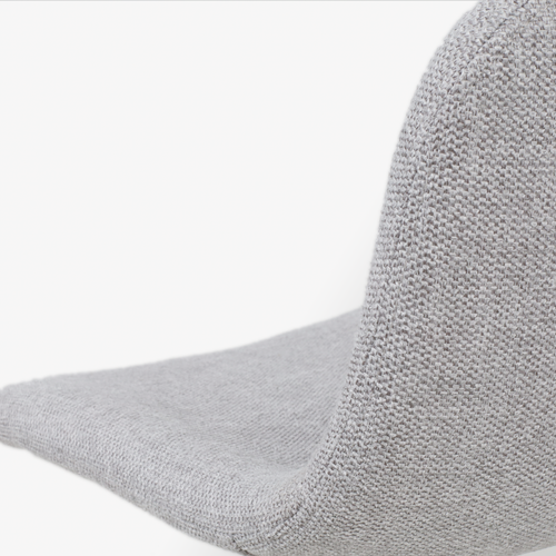 Nolon Nino-Mats Barkruk Lichtgrijs - Zwart Onderstel - 75 cm