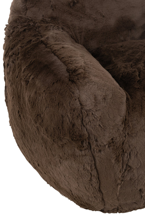 J-Line zetel Cutie - polyester - bruin - small - vtwonen shop