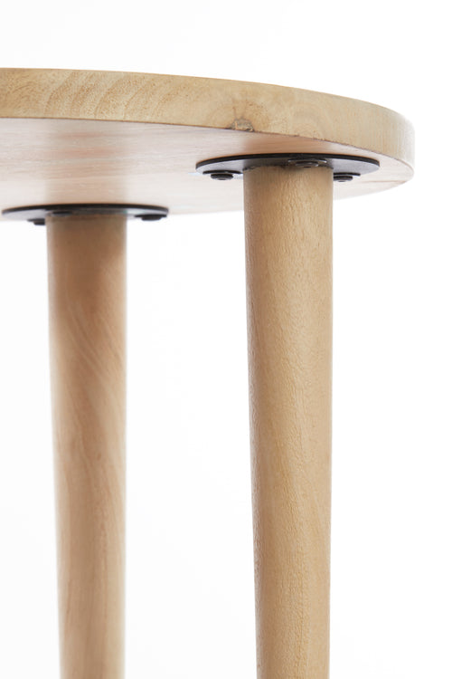 Light & Living bijzettafel QIANO - Ø49x49cm - bruin - vtwonen shop