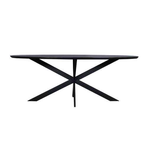 Starfurn  eettafel Ferris - zwart - 100x210x76cm - vtwonen shop