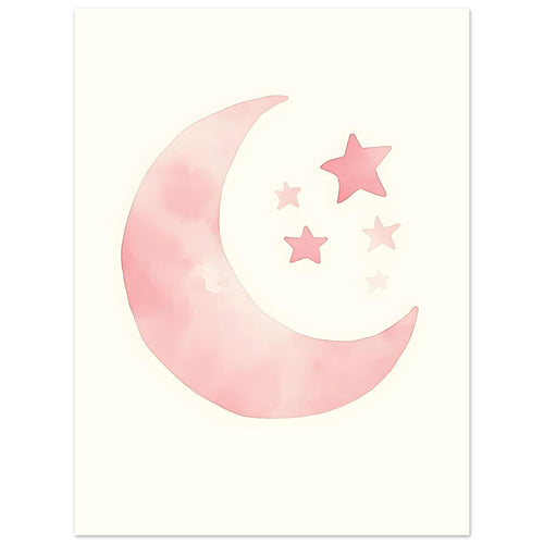 Artfulprints  Maan en sterren   poster 30x40 cm - vtwonen shop