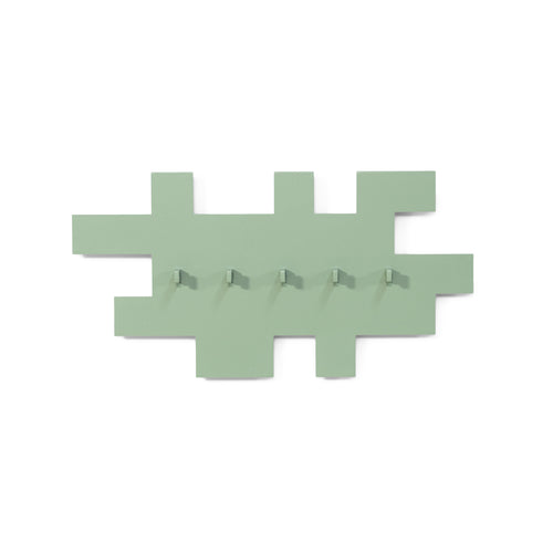 Spinder Design kapstok Tetromino - Dusty Green - 5 haken - vtwonen shop