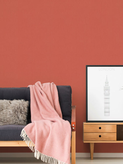 Livingwalls behang effen oranje en rood - 53 cm x 10.05 m - AS-377482 - vtwonen shop