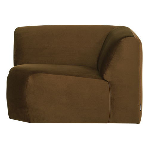 WOOOD hoekelement recht Mojo Base - Velvet - Honinggeel - 74x105x105