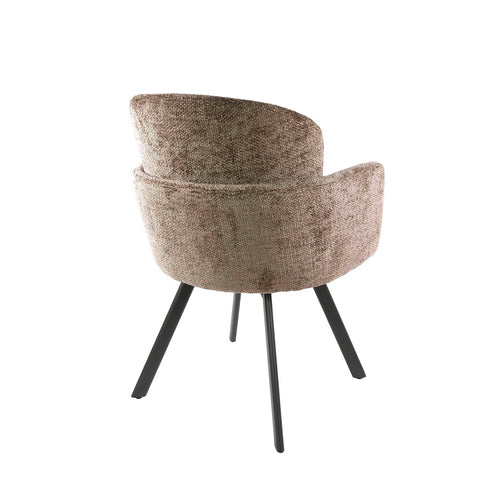 Giga Meubel Eetkamerstoel Embrace - Champagne - Draaibaar - Set van 2 - vtwonen shop