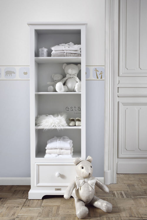 ESTAhome behangrand dieren zacht blauw - 500 x 13.25 cm - 175803
