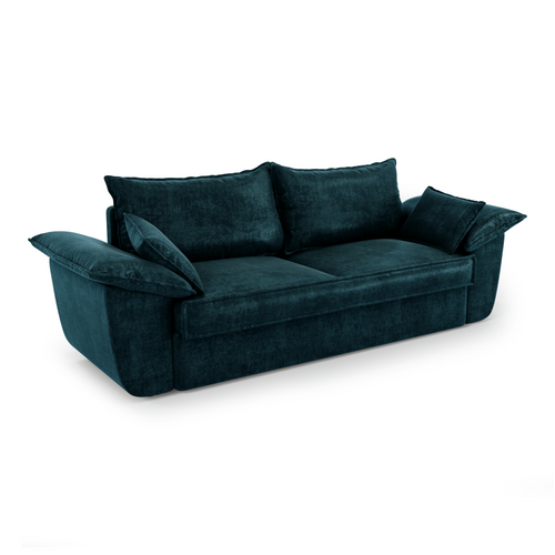 Sia Home - Bank SASHA -  fluweel pauwblauw 232cm