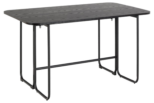 Rebellenclub Eetkamertafel Rocca - 140 x 80 cm - Zwart