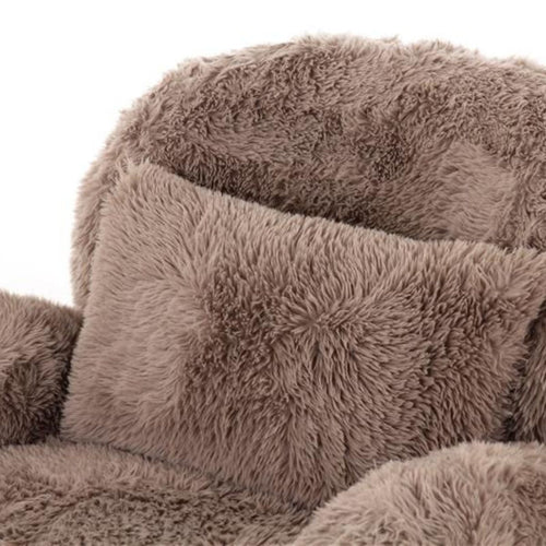 DÉJA Living Fauteuil Alta - Taupe Fluffy - Zithoogte 42cm