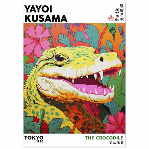 Artfulprints  Yayoi Kusama - The crocodile   poster A4 21x29.7 cm - vtwonen shop