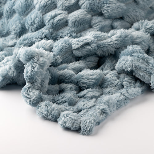 VIVIAN - plaid 150x200 cm - superzacht - 100% gerecycled - Sterling Blue - blauw