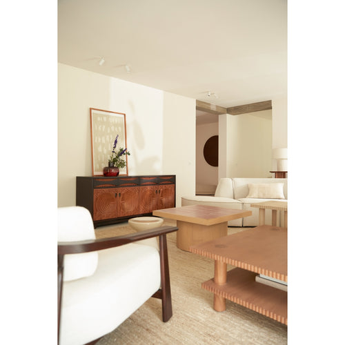 Tikamoon Massieve mahoniehouten buffetkast 180 cm - Bruin - vtwonen shop