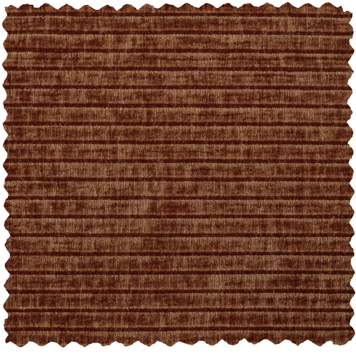 WOOOD poef Mojo - Ribstof - Roest Bruin - 80x60x45 cm - vtwonen shop