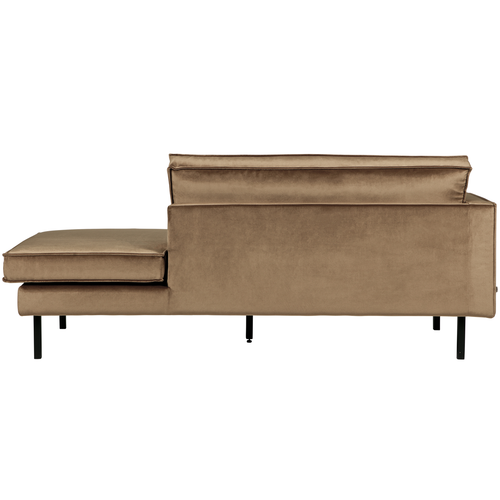 BePureHome daybed links Rodeo - Velvet - Taupe - 85x203x86 - vtwonen shop