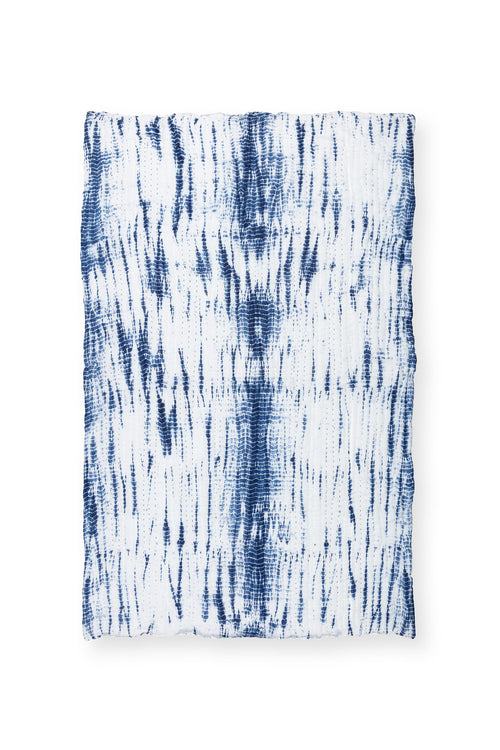 vtwonen - Tie-Dye Plaid - Katoen - 130x170cm - Blauw, Wit - vtwonen shop